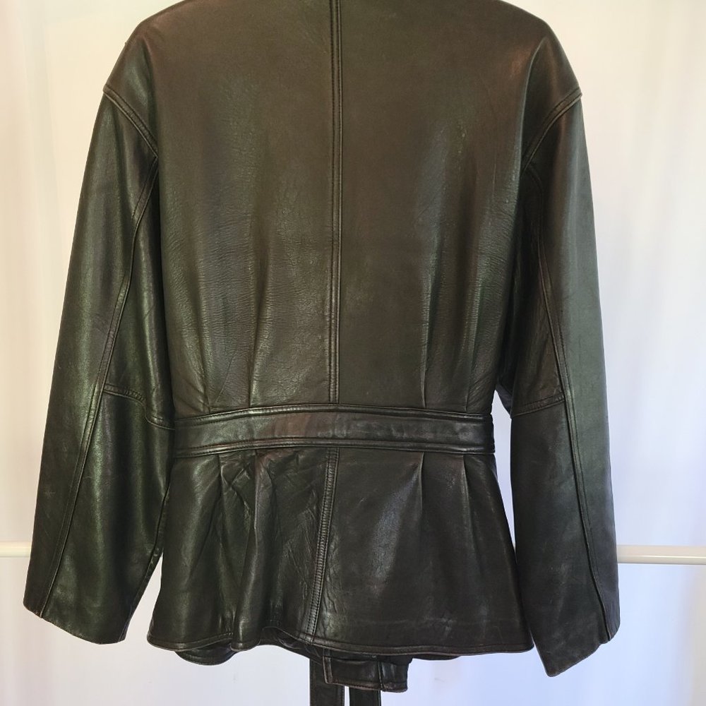 Studio Siena Black Leather Jacket_size Large - Gem